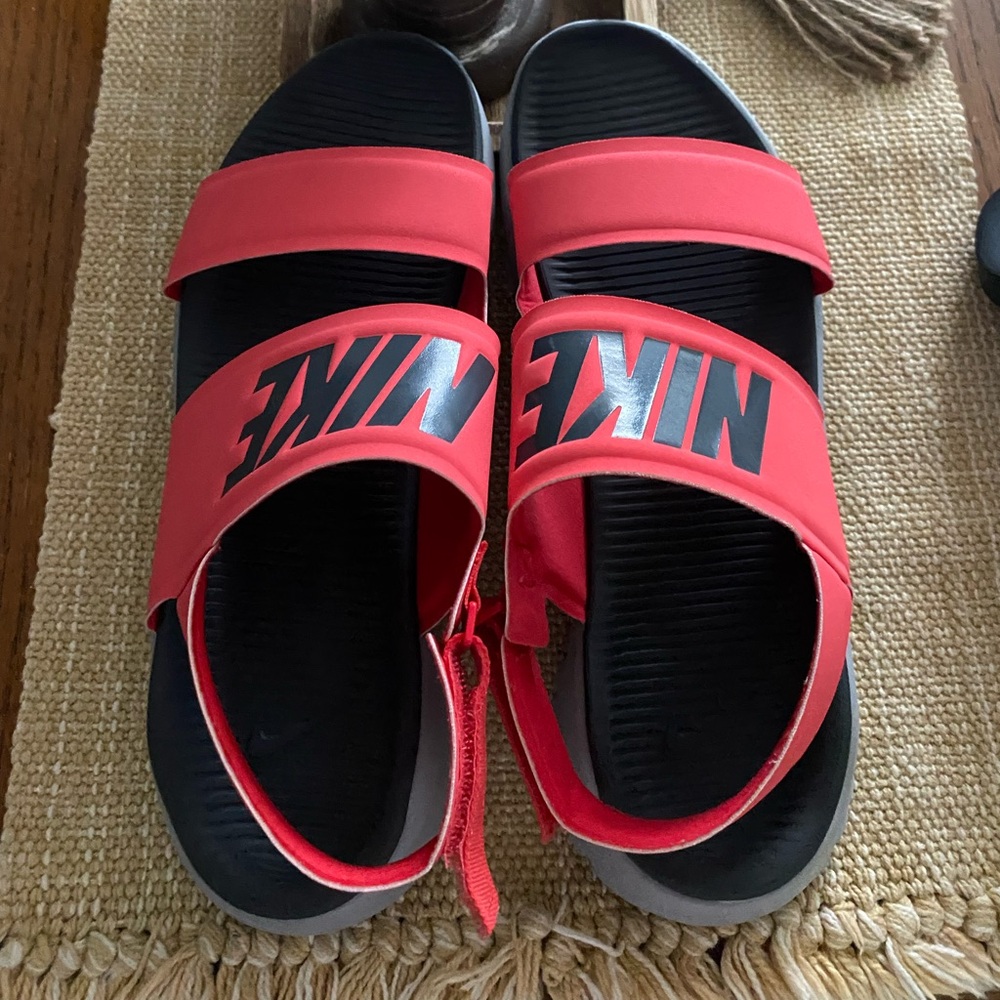 Nike Red & Black Sandals